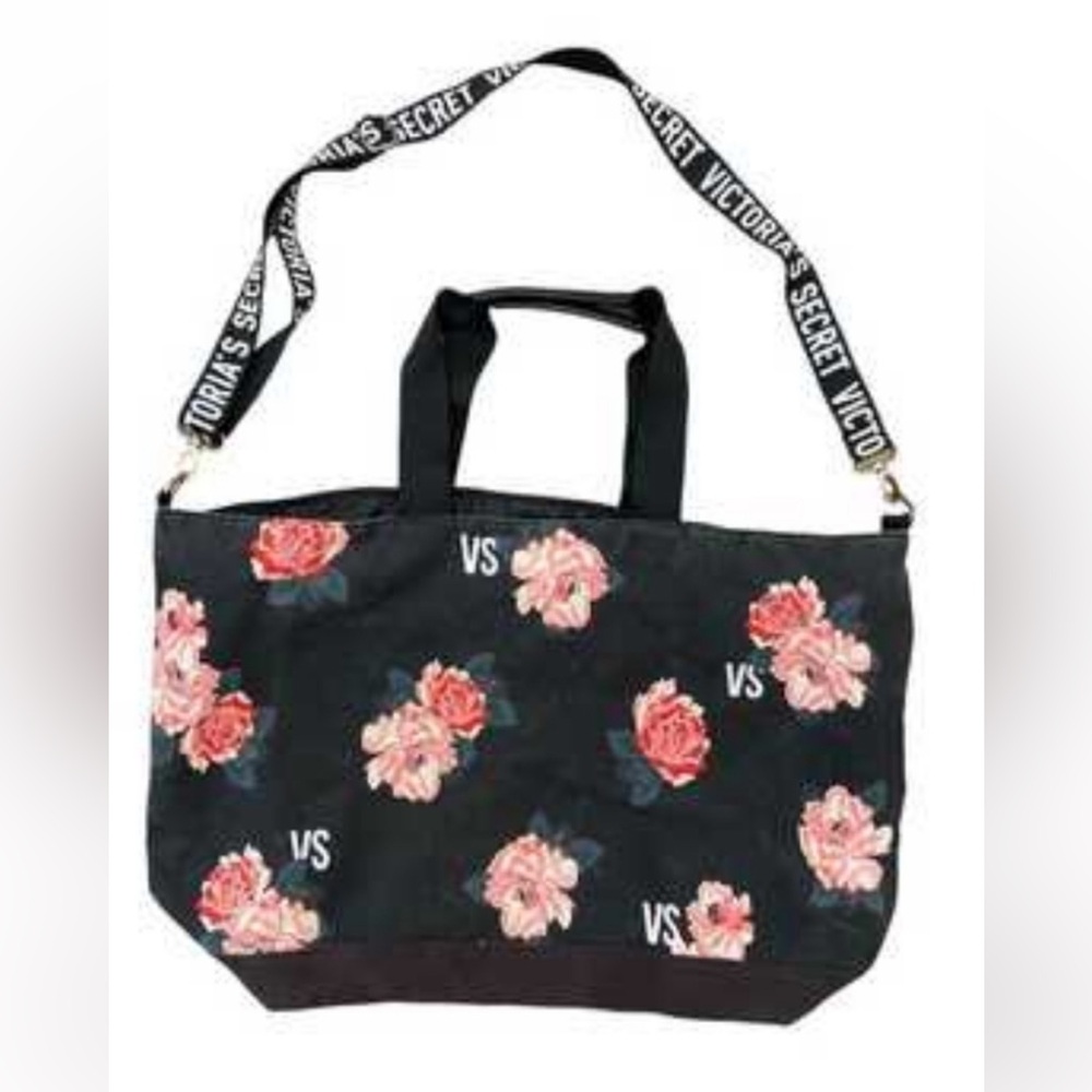 NWT Victoria's Secret XL Weekender Travel Tote Beach Bag w/Removable Strap - Picture 14 of 15